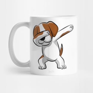 Dabbing Beagle Novelty Mug
